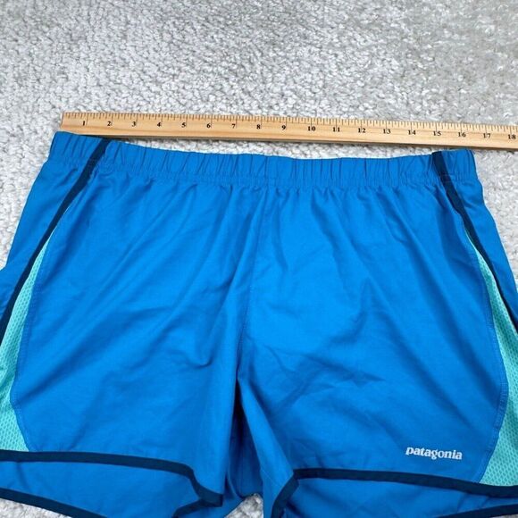 Patagonia Strider Running Shorts Blue Lined Blue - Picture 6 of 8